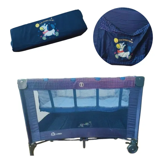 Berço Portátil Lubby Camping 6 Peças Mobilidade E Segurança
