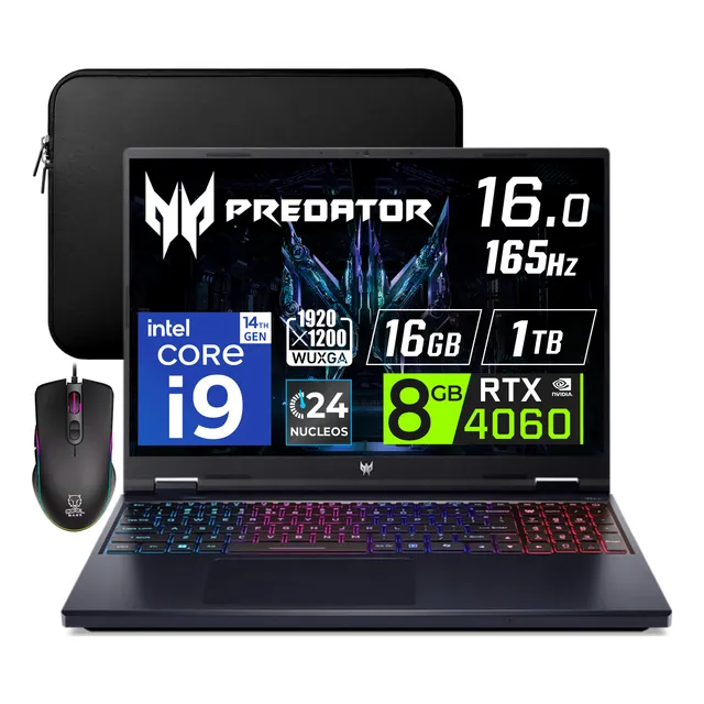 Acer Predator Neo 16' Core I9 14900hx 16gb 1tb Rtx4060 165hz