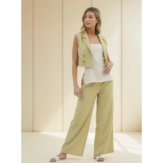 Conjunto Sastrero Mujer Lino Fino Mochi