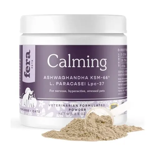 Fera Pets - Calmante Ayuda - Polvo Natural Para Gatos 4dptc