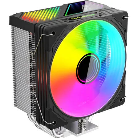Coolmoon Gt600 Cooler Cpu Gamer Argb Pantalla De Temperatura