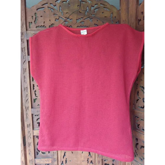 Blusa Playera De Mujer. Tela De Huequitos. Talla Única
