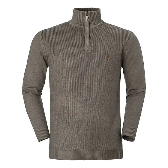 Suéter Ralph Lauren Crewneck Ziper Parcial Cor Verde