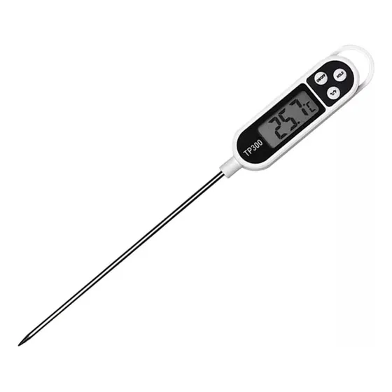 Termometro Digital Alimentos Comida Sonda Carnes Temperatura Color Blanco