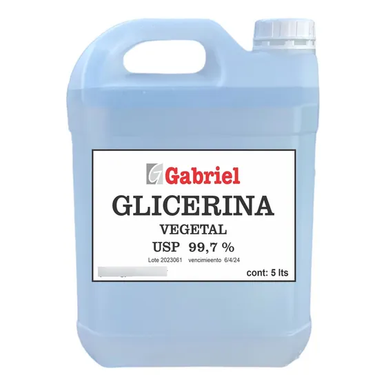 Glicerina Vegetal Usp Al 99,7 % Liquida 5 Litros 