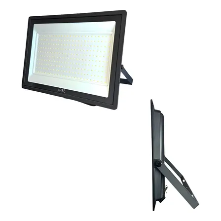 Refletor Led 2000w Holofote Premium Bivolt Branco Frio Ip66 127/220v Preto Branco-frio