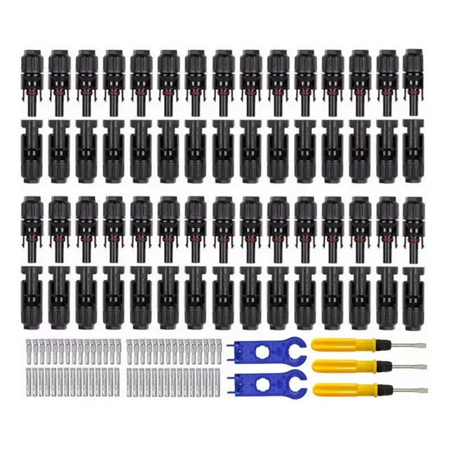 30pares Conector Panel Solar Fotovoltaico Mc4 Macho Y Hembra