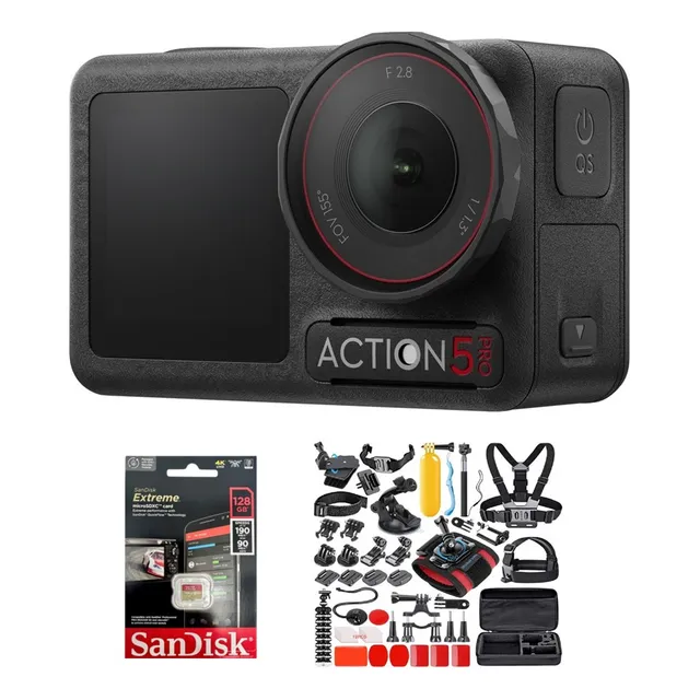 Cámara Dji Osmo Action 5 Pro + 128gb + Kit De Accesorios