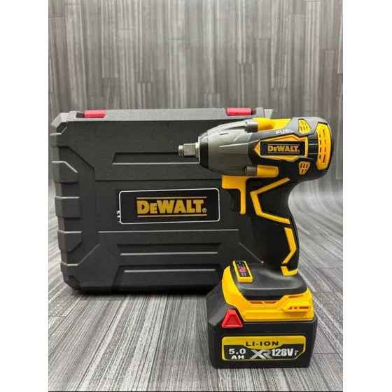 Llave De Impacto Dewalt Con Accesorios Y 2 Baterías