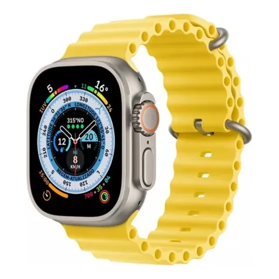 Pulseira Oceano Para Smartwatch 42/44/45/49mm Diversas Cores