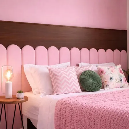 Cabeceira Modular Nuvem 45x20 Em L Cama Box Kit 15 Peças