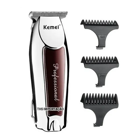 Máquininha Barba E Cabelo Acabamento Sem Fio Recarregável