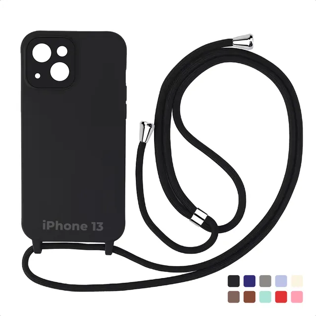 Case Capa Facility Com Cordão Alça Para iPhone 13