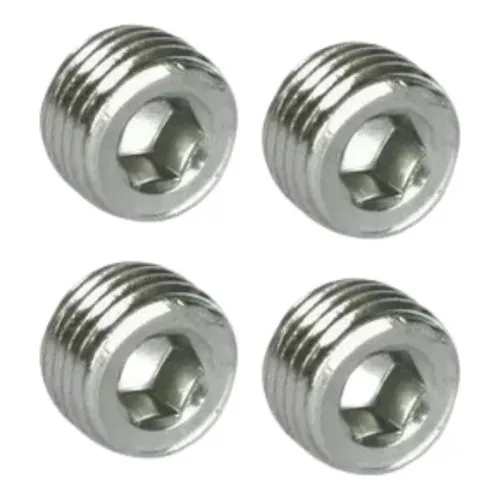 2 Peças - Tampão Macho Com Sextavado Interno Rosca 1  Bsp