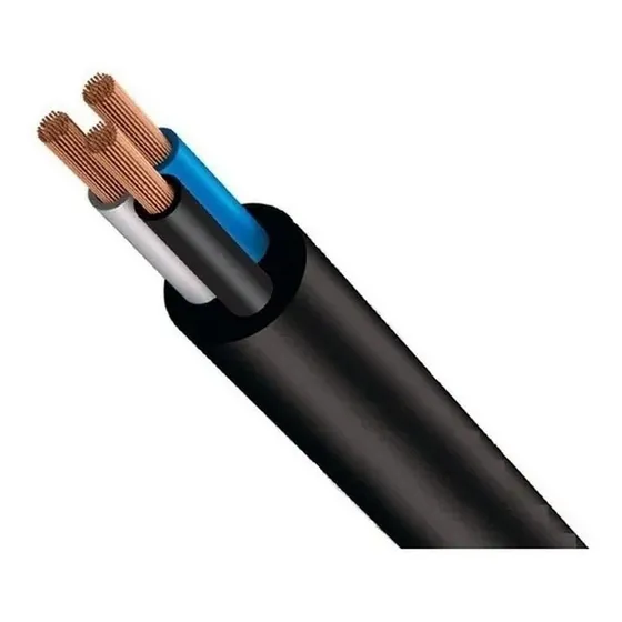 Cabo Pp 3x0,75 Fio Elétrico Flexível 3vias 0,75mm 30 Metros Cobertura Preto