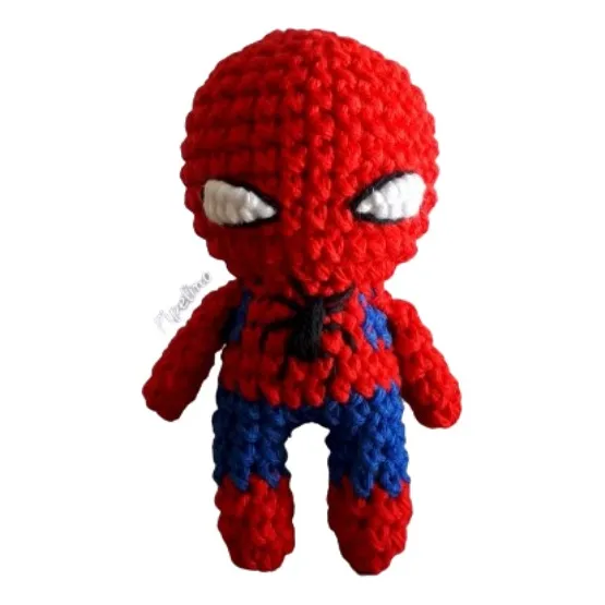 Muñeco Hombre Araña Spiderman Amigurumi Tejido - Pipelino