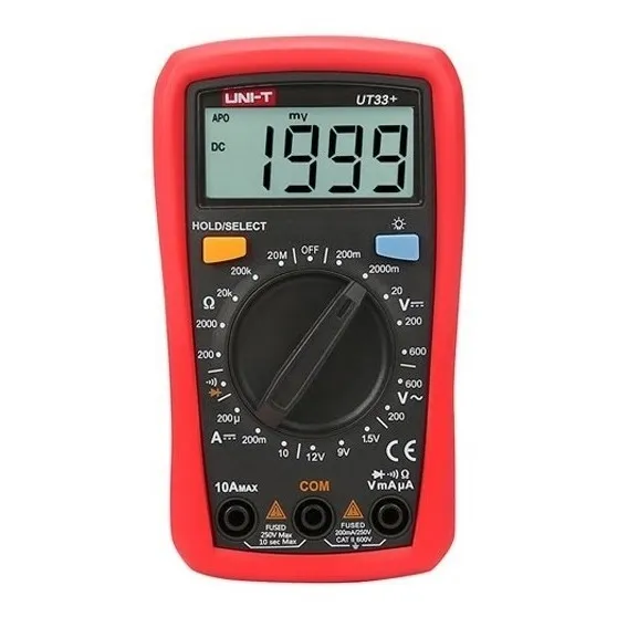 Multimetro / Multitester Digital Con Autoapagado Ut33+ Uni-t