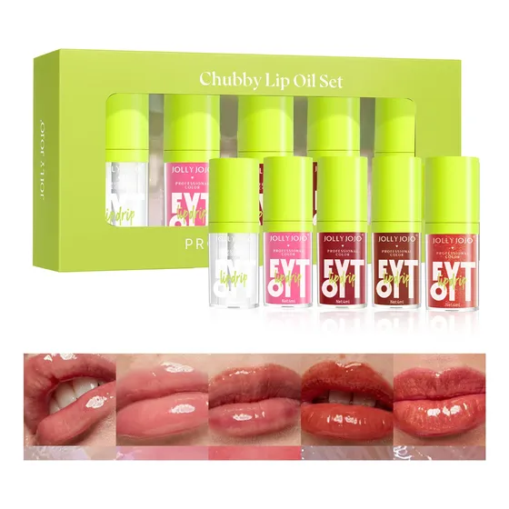 Set De Cuidado Labial Hidratante Glossy Liquid Lip Oil Gloss