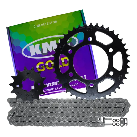 Kit Relação Transmissão Yamaha Factor 150 Com Retentor Kmc