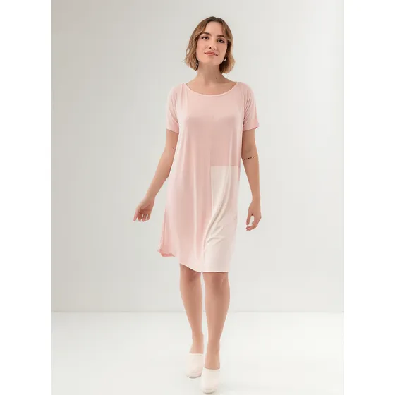 Camisón Manga Corta Remerón Modal Lumiere