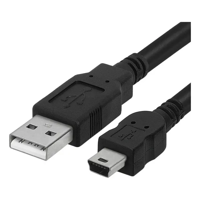 Cable Mini Usb 5 Pines 1.5 Metros Para Carga Y Datos V3 Ps3 Joystick Move Usb 2.0 - Lanús