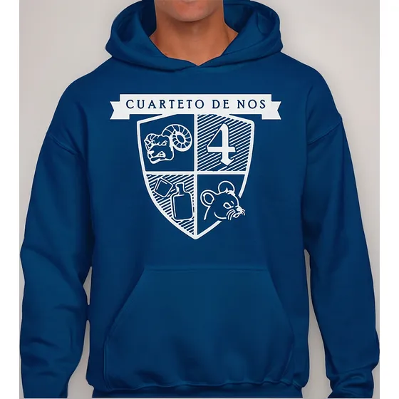 Canguro  Buzo Cuarteto De Nos Azul