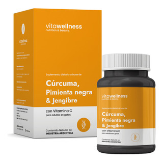 Tintura Madre Curcuma, Pimienta Y Jeng. Vitawellness X 60 Cc Tintura Madre Curcuma, Pimienta Y Jeng. Vitawellness X 60 Cc