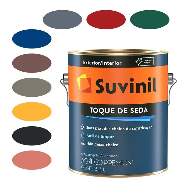 Tinta Para Parede 3,2l Toque De Seda Cores Especiais Suvinil