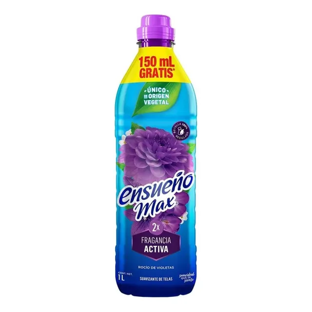Suavizante De Telas Ensueño Max Rocio De Violetas 1lt