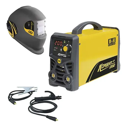 Soldadora Myh Kombat 200 Plus + Mascara + Curso Soldar Amarillo