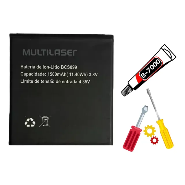 Baterla Para Multilaser E Lite (bcs099) + Kit Reparo