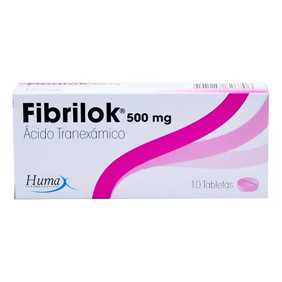 Acido Tranexamico 500mg Fibrilok * 10 Tabletas