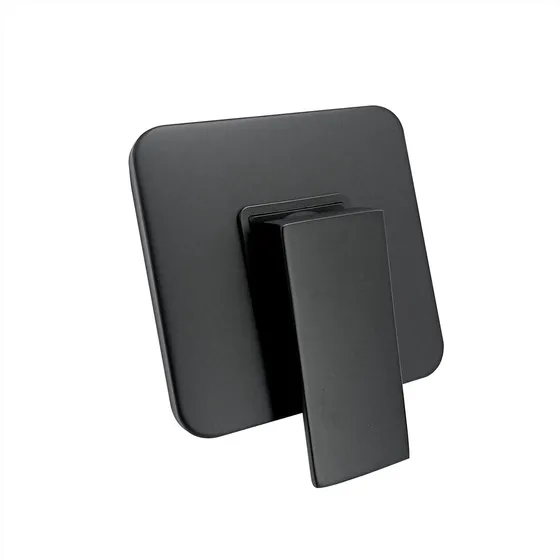 Mezclador De Ducha Monocontrol Cuadrado Negro