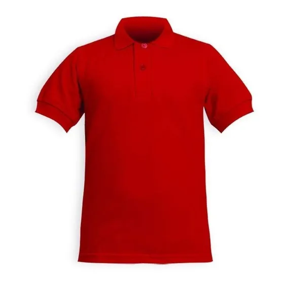 Chemises Escolar Roja Algodon Pique Somos Fabricantes 01