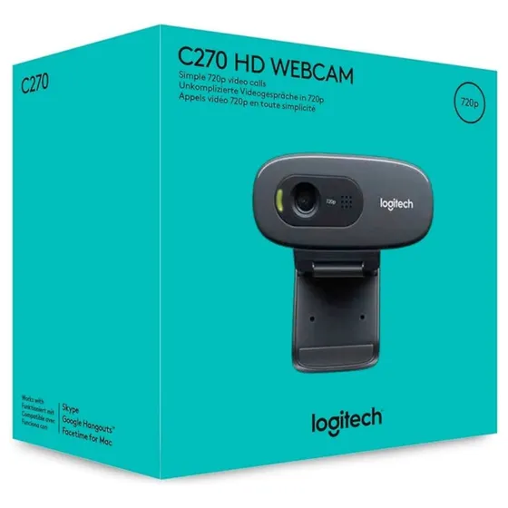 Webcam Logitech C270 Hd 1280 X 720 / 30fps 1mp/ Micrófono