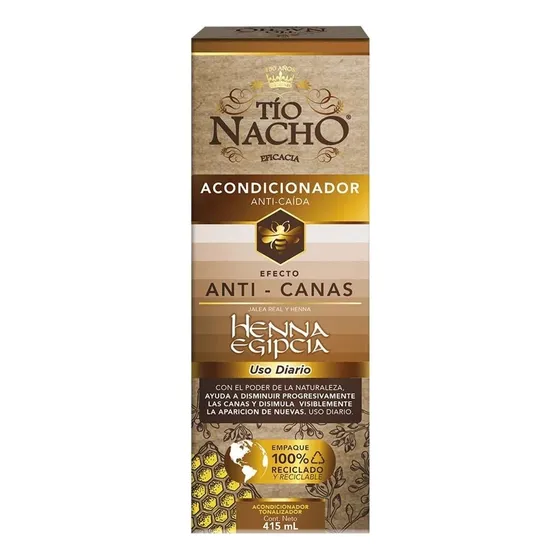  Acondicionador Tío Nacho Henna Egipcia Anti Canas Anti Caída