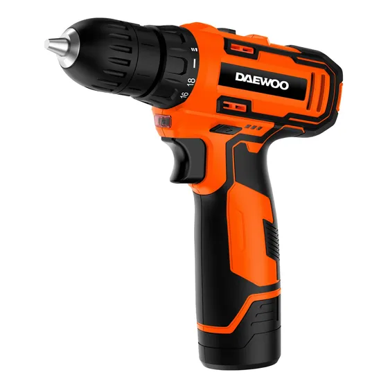 Taladro Atornillador Inalámbrico 12v. Daewoo 1250 Rpm 19 Nm.