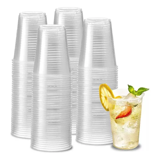 Vaso Plastico Descartable Stendy 300cc Transparente Liviano Pack X100 Unidades