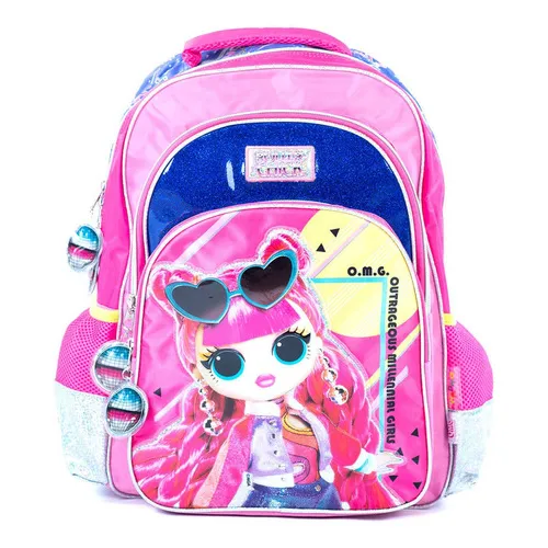Mochila Lol Omg Metallic Espalda 17 Color Rosa