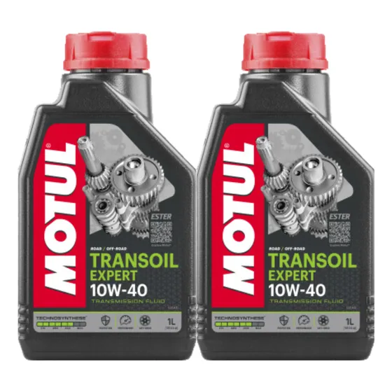 Kit 2 Litros Motul Transoil Expert 10w-40 Transmissão Moto