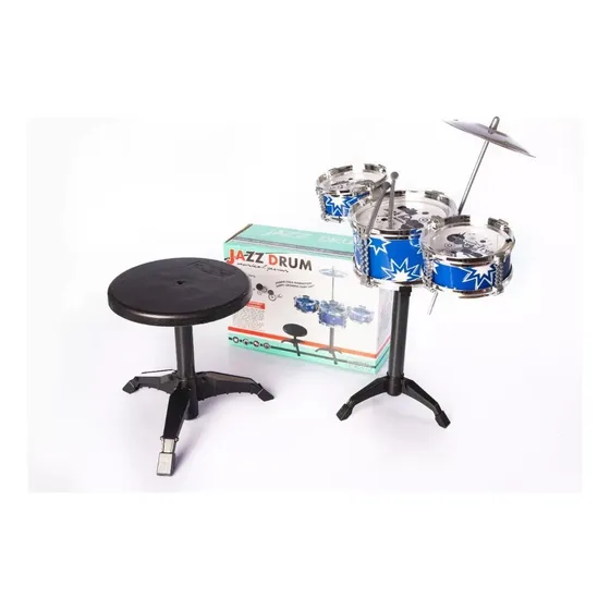 Bateria Musical Juguete Para Niños Instrumento C/ Asiento