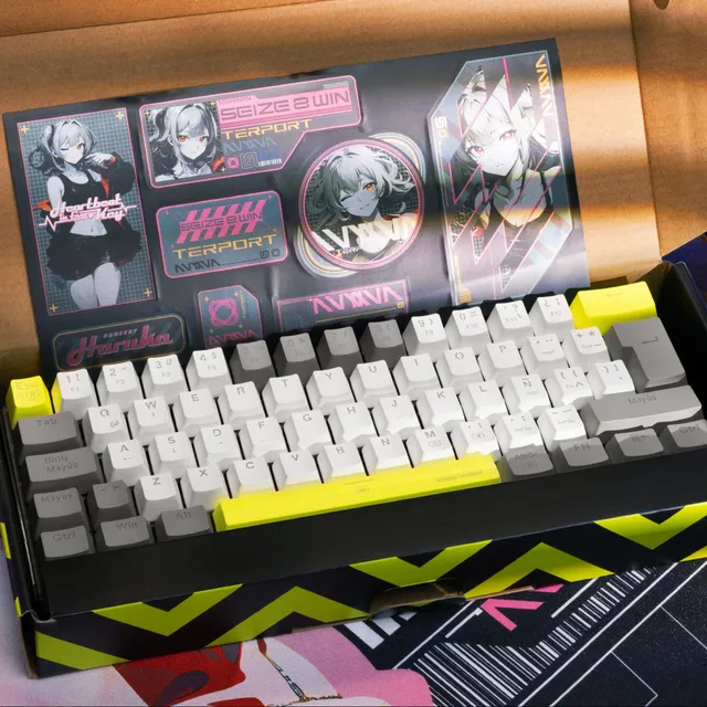 TERPORT 60% Teclado PC Español Z11 Luces Rgb 20 Efectos, Outemu Red Switch Hotswap, Teclado Mecánico Rgb 62 Teclas Antighosting Cable Removible-Blanco/Gris
