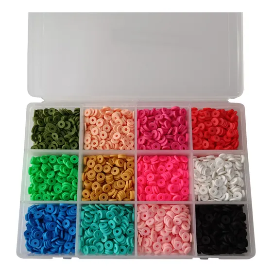 Caja De 12 Divisiones Kit Para Pulseras Fimos - Artesanias 