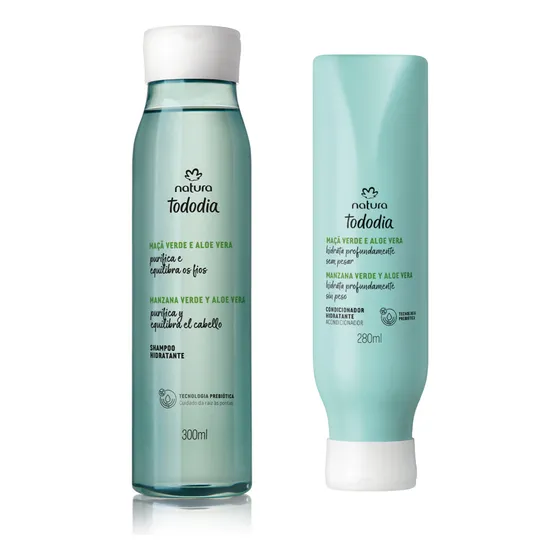 Kit Shampoo E Condicionador Tododia Maçã Verde E Aloe Vera