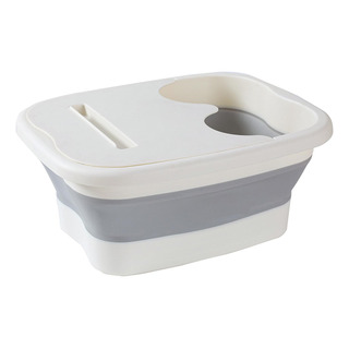 Baño Para Pies Cubeta Para Cubo Plegable Portátil Con Base E Baño Para Pies Cubeta Para Cubo Plegable Portátil Con Base E