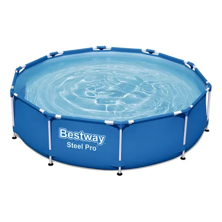 Pileta Estructural Redonda Bestway 56677 4678l Color Azul Piscina Steel Pro