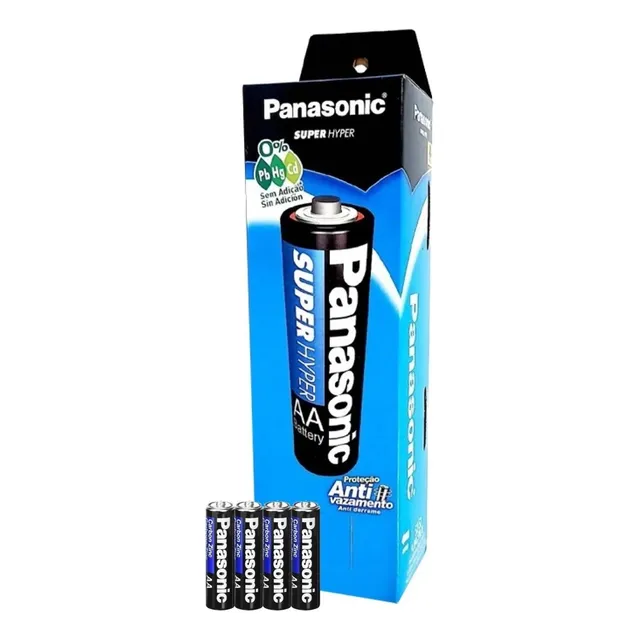 Caja De Pilas Panasonic Doble Aa 48 Unidades Ultra Hyper