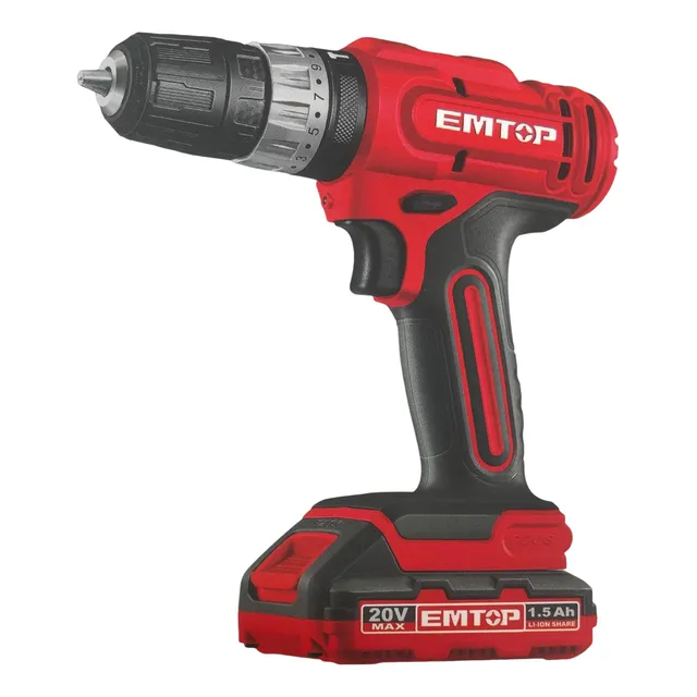 Taladro Inalámbrico 20v Mandril 3/8 Emtop