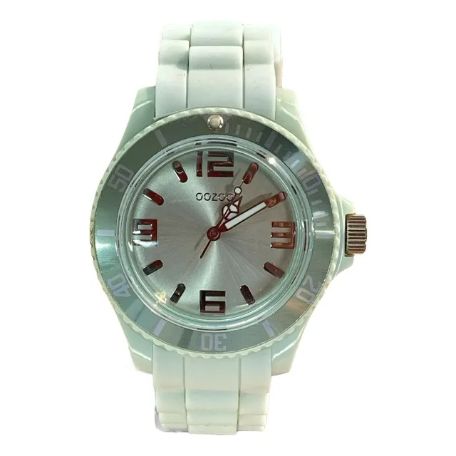 Reloj Oozoo Original Silicon Liviano Nuevo Verde Agua
