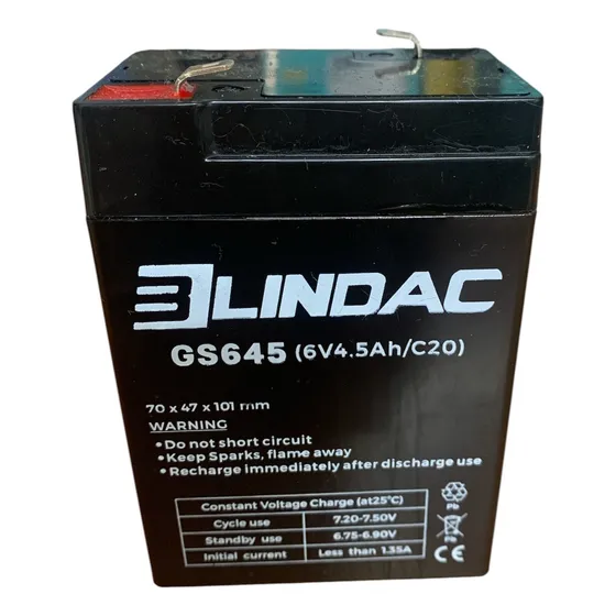 Bateria Recargable Pila 6v 4,5ah Ups Cerco Lampara Central I